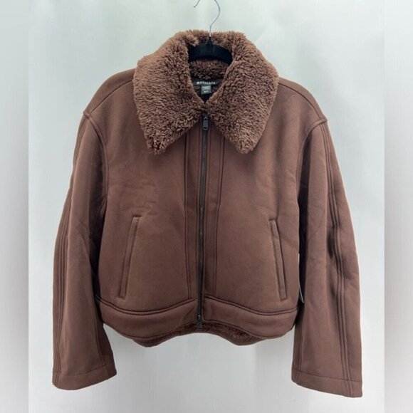 🩷 Athleta - Women's Westbound Sherpa Jacket - Mahogany. Size: M/P. NWT. - Picture 2 of 14